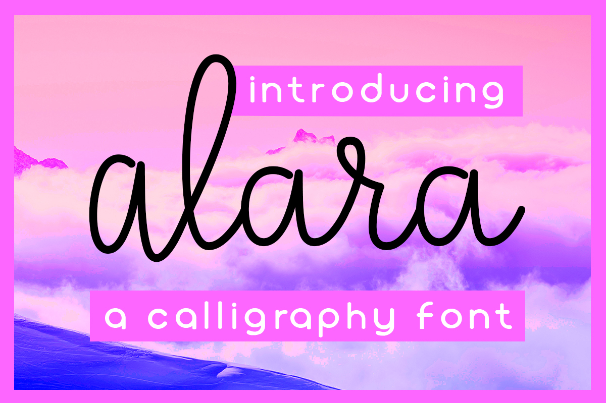 Alara Typeface: A Graceful Script for Editorial Elegance