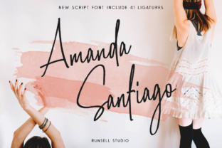 Amanda Santiago: A Script Font That Elevates Editorial Design