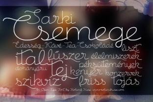 Csemege Font: A Nostalgic Script for Modern Web Design