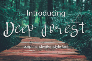 Deep Forest: A Handwritten Typeface for Editorial Elegance