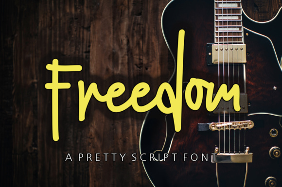 Freedom Typeface: A Script Font That Elevates Campaign Design