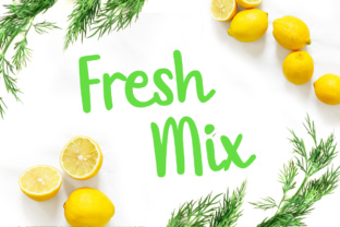Fresh Mix Font: A Springtime Script for Small Business Branding