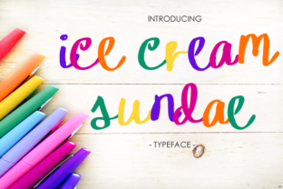 Ice Cream Sundae Font: A Playful Typeface for Campaign Creativity