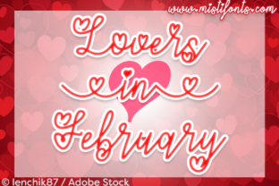 Lovers in February: A Script Font with Heartfelt Charisma