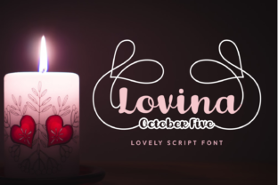 Lovina October Five: Elevating Editorial Design with Elegant Script Typography