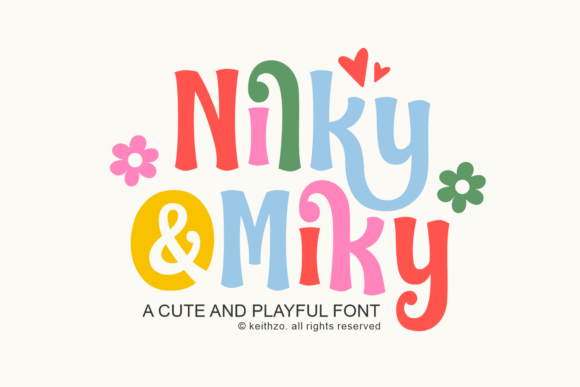 Nilky Miky: A Whimsical Typeface for Creative Branding
