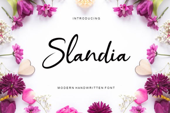 Slandia Font Review: A Handwritten Script for Strong Brand Expression