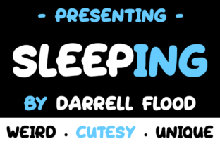 Sleeping Font: A Playful Typeface for Digital Creativity