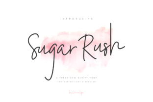 Sugar Rush Font: A Classy Handwritten Typeface for Digital Design