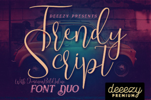 Trendy Font: A Retro Script Typeface for Modern Web Design
